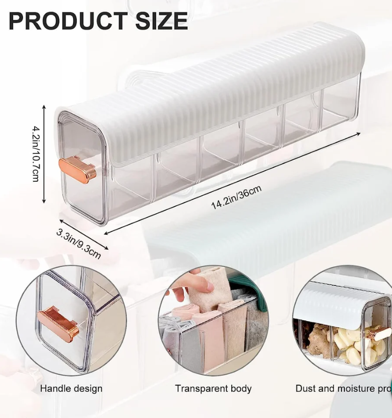 6 Grid Multiple Use Storage Box